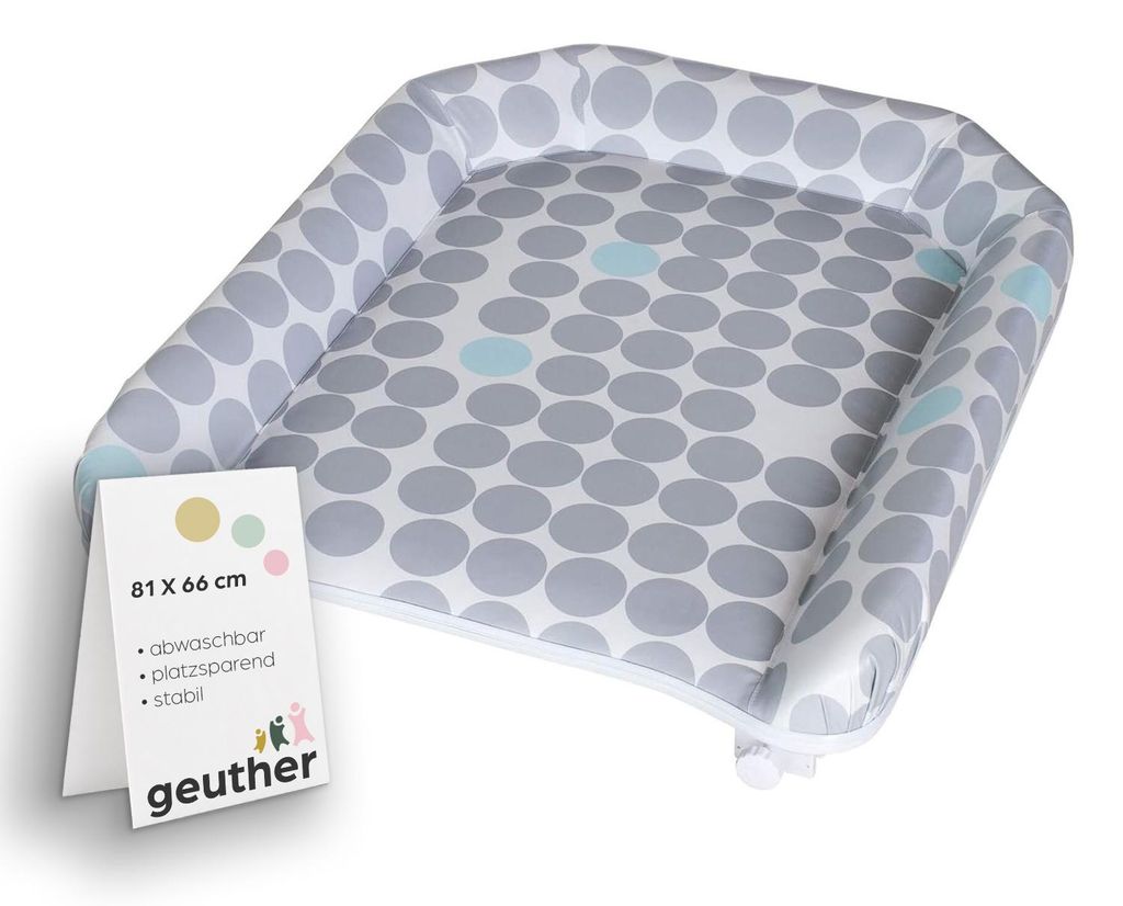GEUTHER Wickelplatte für Kinderbett im Punktedesign | Produktbild 