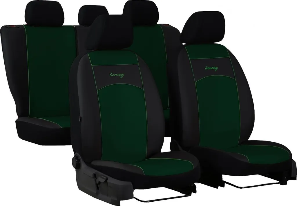 Interni BMW E46 Green Edition - Set Coprisedili Auto Universali - 11