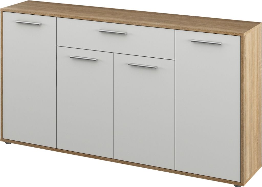 Kondela Viertürige Kommode mit Schublade Lunia – Produktbild 