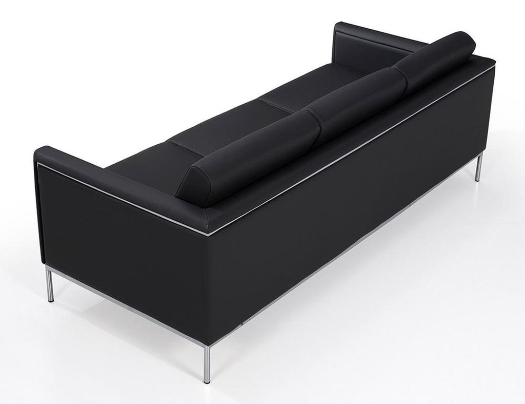 Sofa Design 2x 3-Sitzer Sofa Luxus Sofa Polstermöbel Textil Leder Modern
