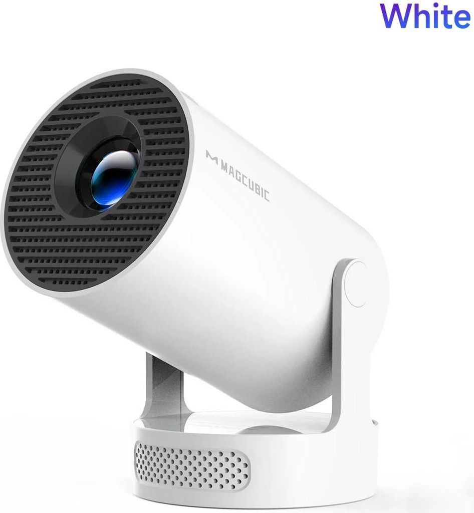 Tragbarer Beamer HY300 Pro New - LCD Projektor - 8K Unterstützung 720p HD - 290 ANSI Lumen - Android 14 WLAN 6 BT 5.4 - Automatische Trapezkorrekt...