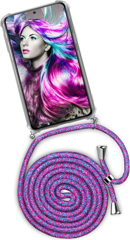 TWIST-Case + TWIST-Cord für Samsung Galaxy S21 Ultra, Farbe:Crazy Unicorn (Silber)