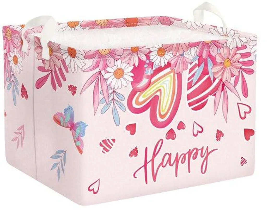 Panier à linge en forme de cœur 40x30x30 cm pour ranger vos vêtements