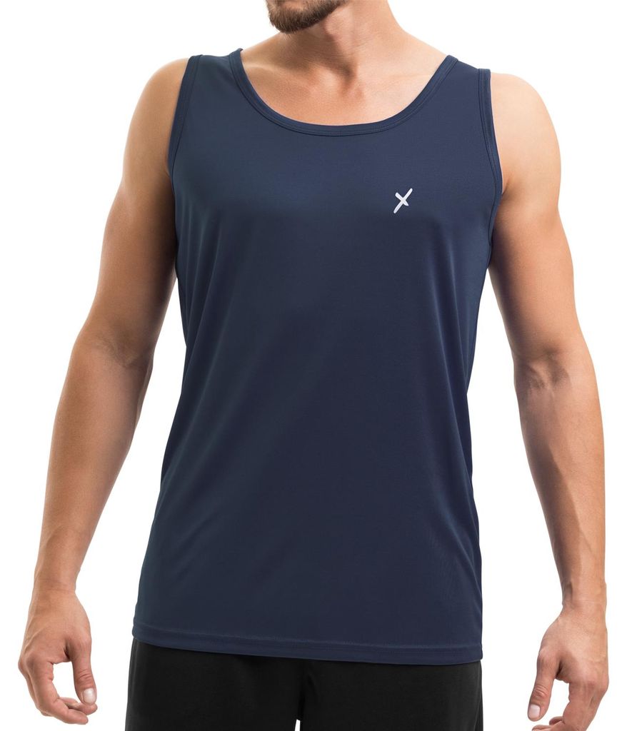 CFLEX Herren Sport Shirt Fitness Tanktop Sportswear Collection - Navy M