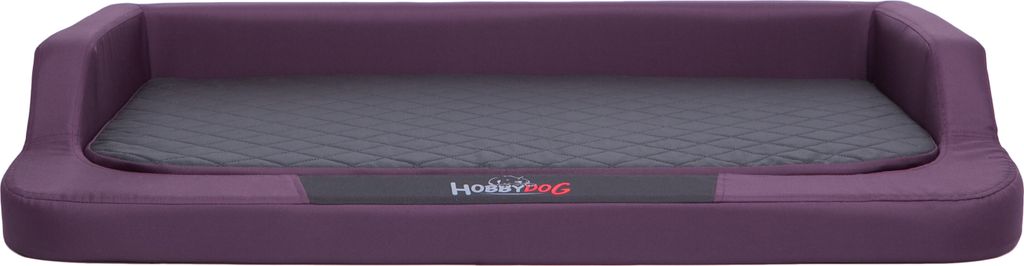 Hundekissen Hundebett Hundekorb Hundesofa Orthopädisch für Haustier Hunde Waschbar - Medico Standard - 94 x 62 x 15 cm [Größe: XL] - Violett mi...