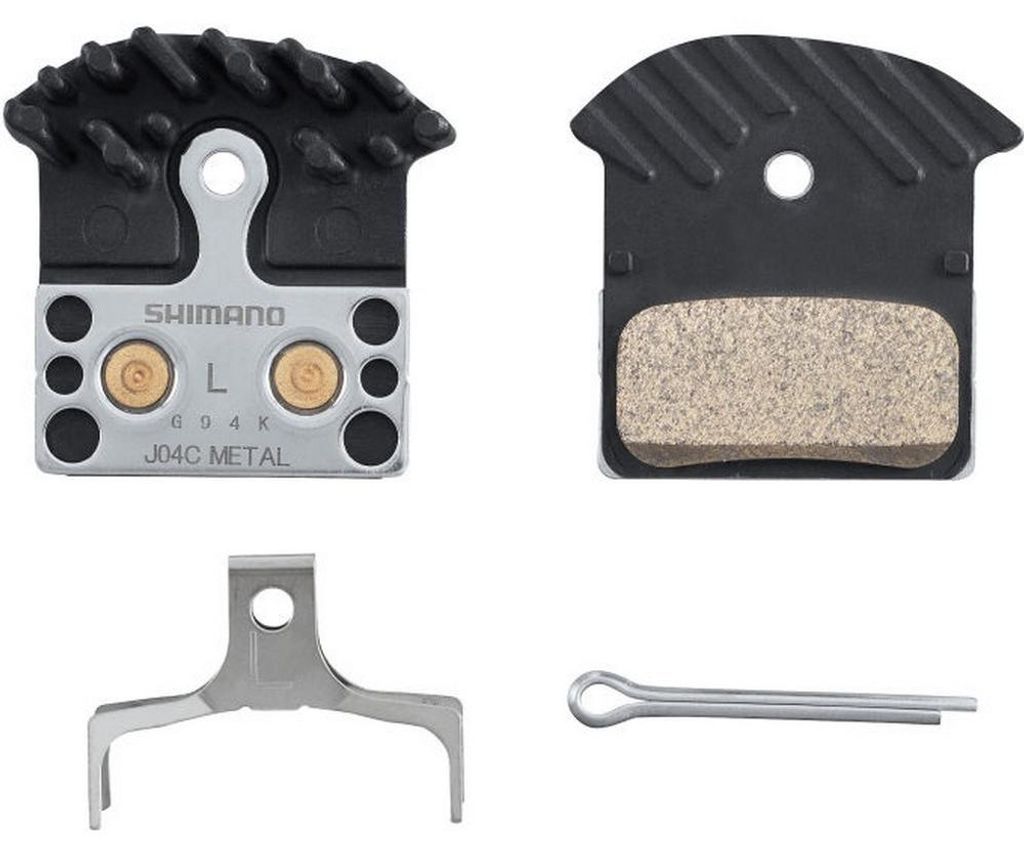 SHIMANO Scheibenbremsbelag J04C-MF Sinter Stahlträger - Produktbild 