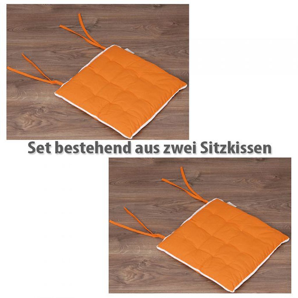 2er Set Sitzkissen MAX Orange Produktbild 