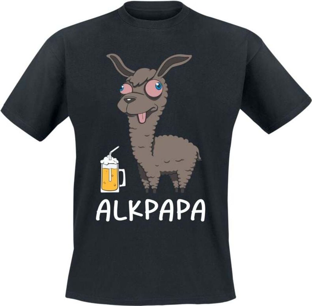 Sprüche T-Shirt Herren Alkpapa schwarz L Produktbild 