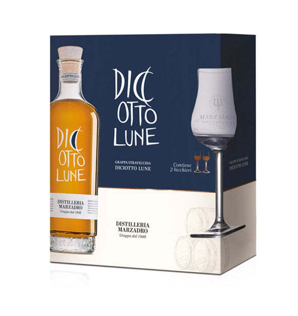 GRAPPA 18 LUNE, objem 50 cl + 2 poháre Obrázok produktu 