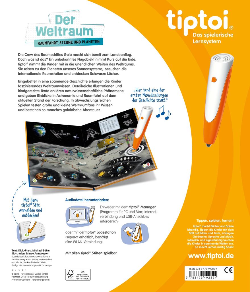 tiptoi® Der Weltraum: Raumfahrt, Sterne und Planeten Produktbild 2