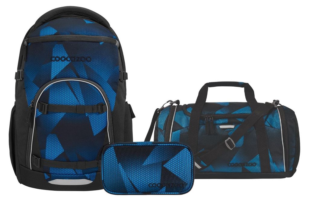 Coocazoo, Schulrucksack-Set BYTE Electric Ice 3-teilig, ab Produktbild 
