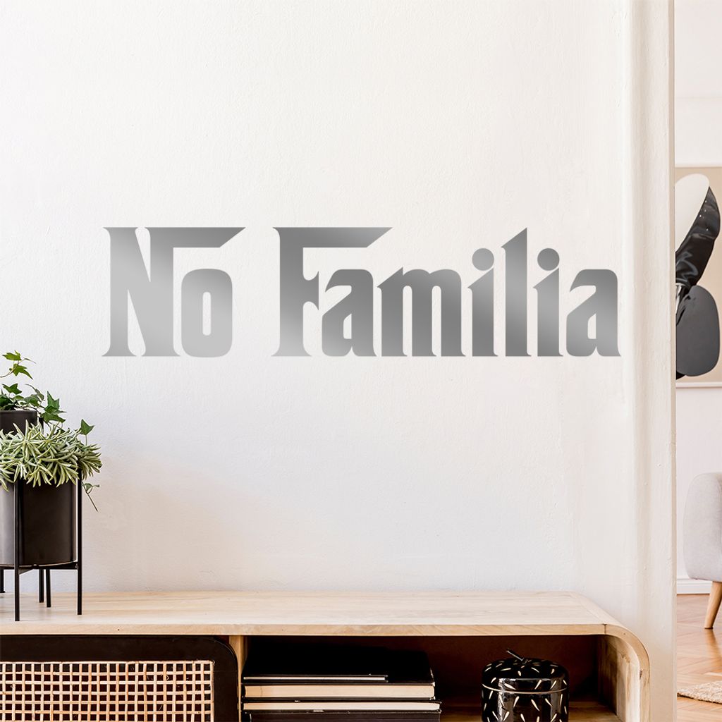 No Familia Mafia Die Familie Wandtattoo Wandaufkleber Wall Sticker - Dekoration, Küche, Wohnzimmer, Schlafzimmer, Badezimmer