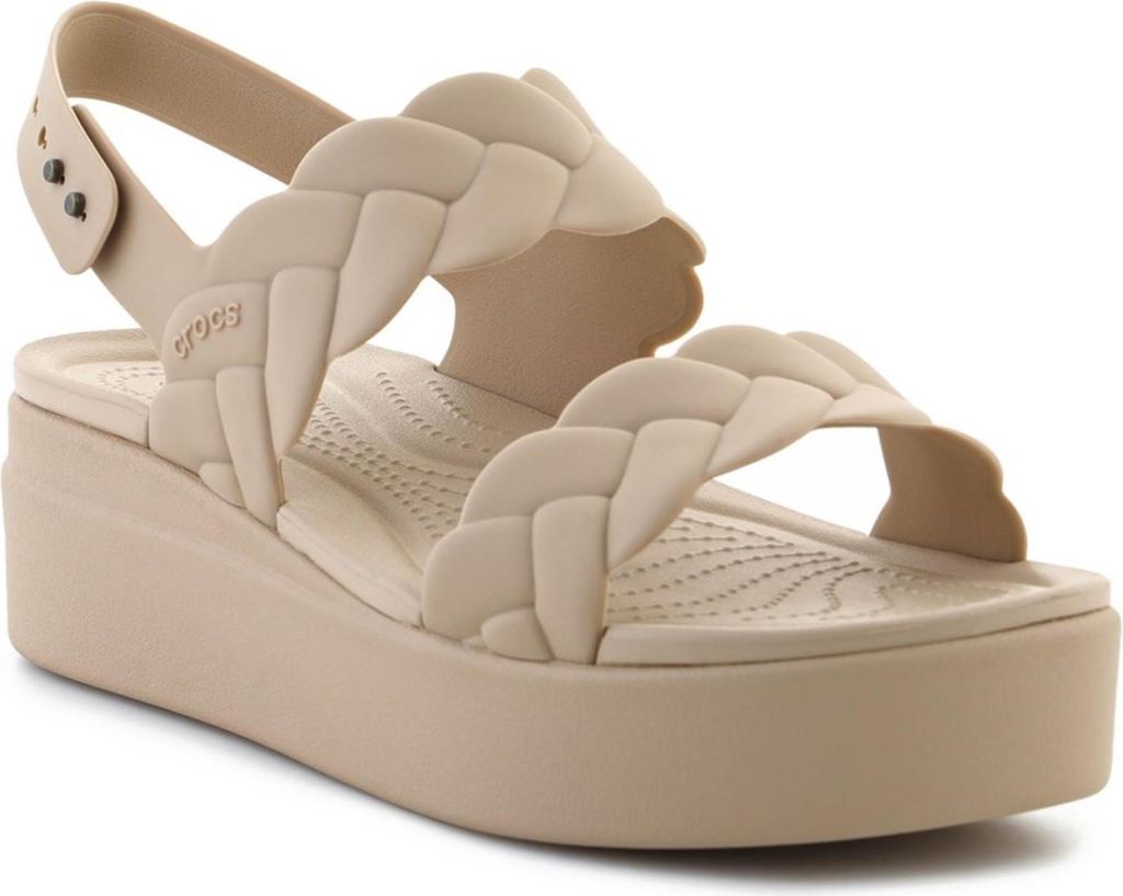 Crocs Brooklyn Woven Niedrig Keil 209977-212 Chai EU 39/40