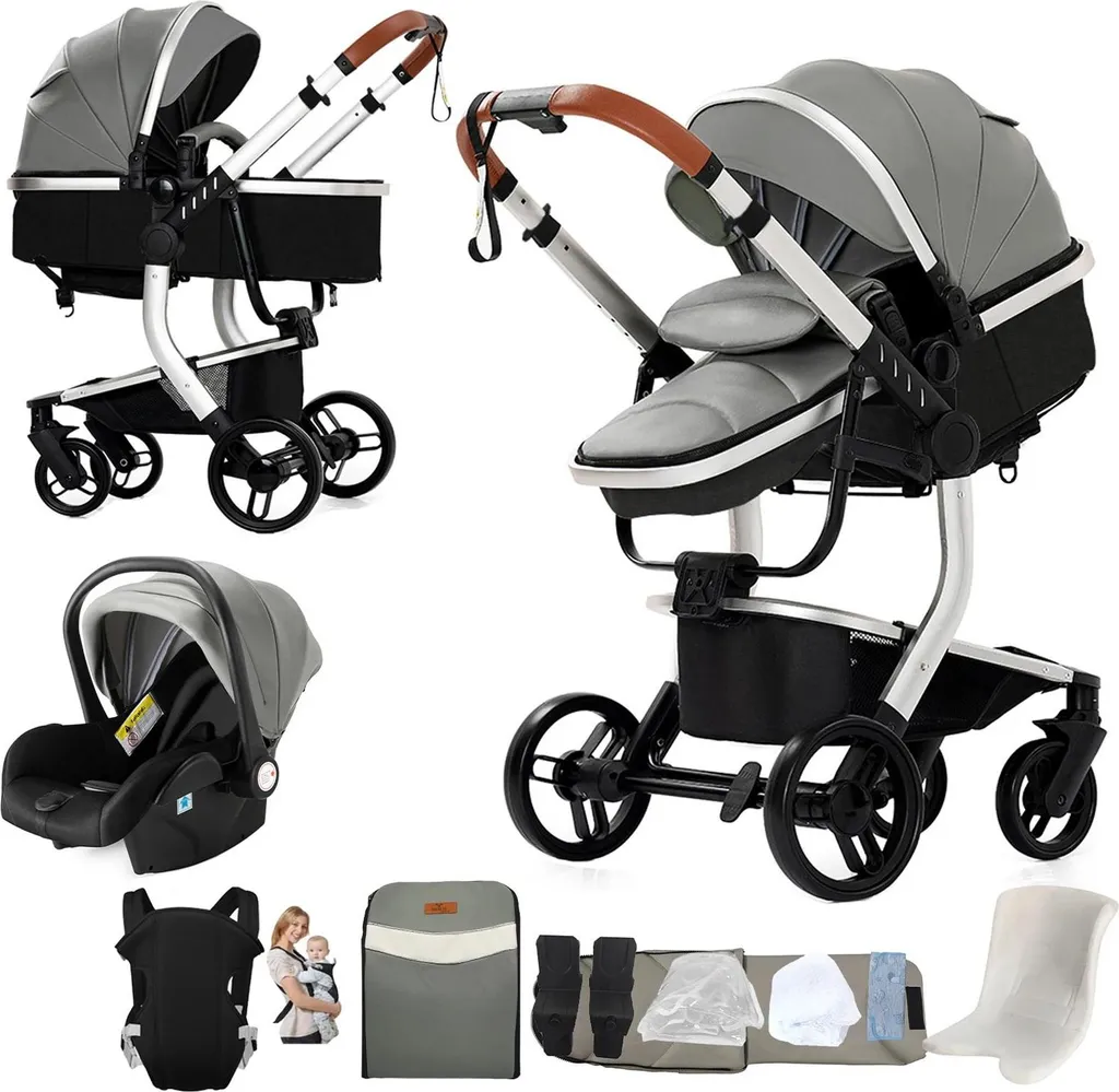 Poussette compacte X518-GRIS pliable et légère pour bébé en ville