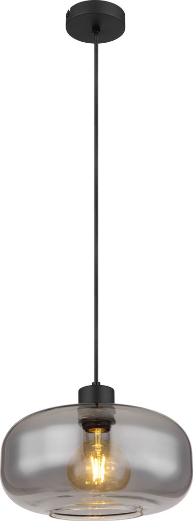 Globo Lighting Hängeleuchte Metall schwarz matt, 1x E27 Produktbild 