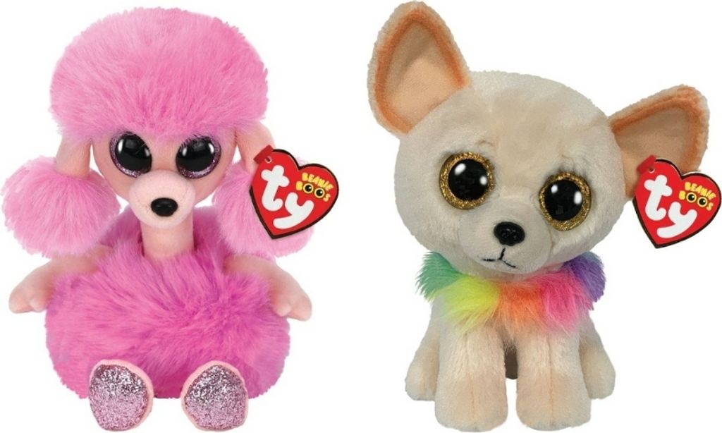 Ty - Stofftiere - Beanie Boo's - Camilla Poodle & Chewey Chihuahua