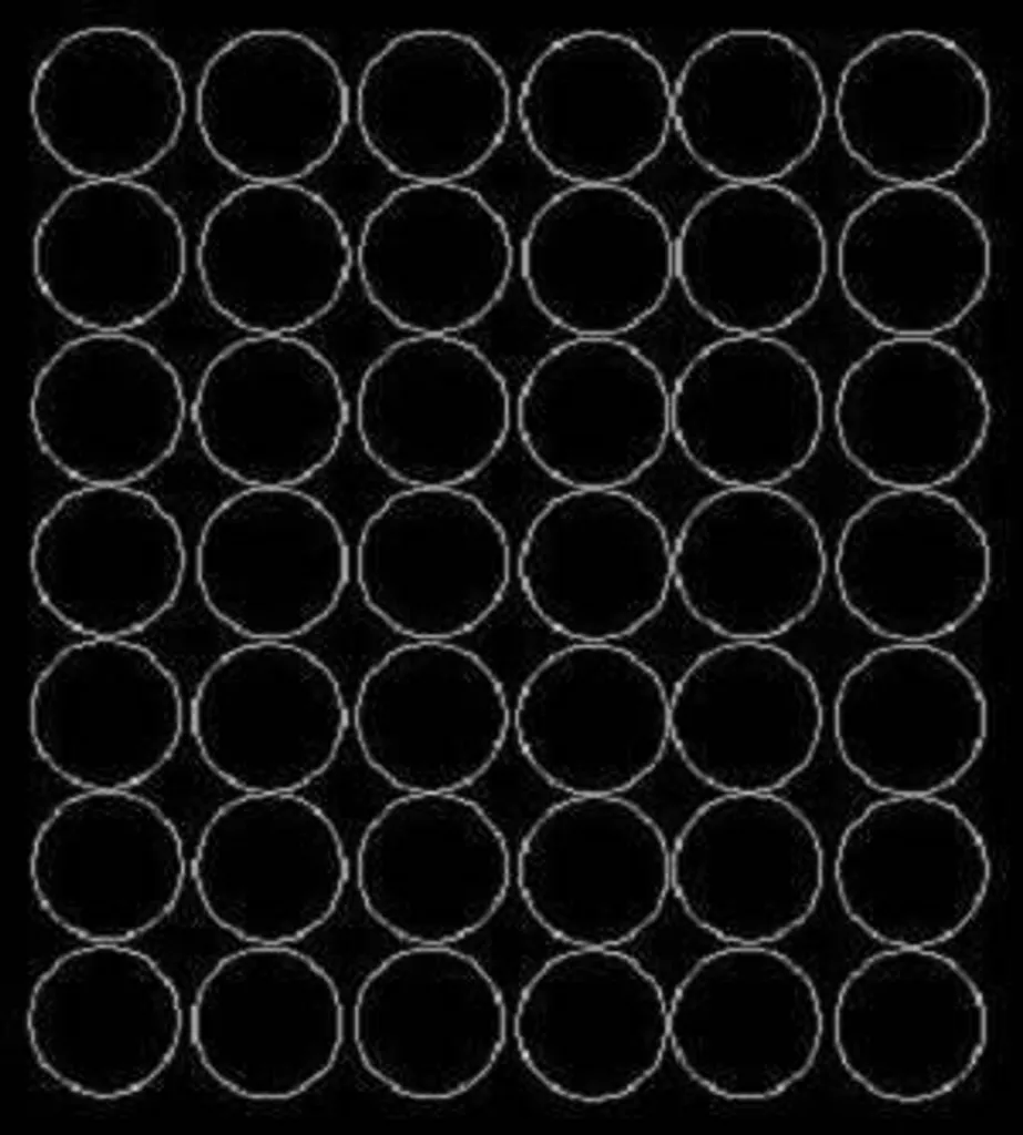 Adesivi rotondi, diametro 3 cm, 42 pezzi, nero opaco