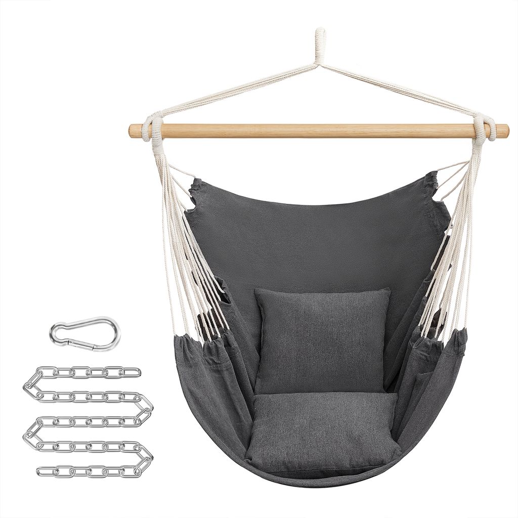 SONGMICS Hängesessel, Hängestuhl, mit 2 Kissen, Produktbild 