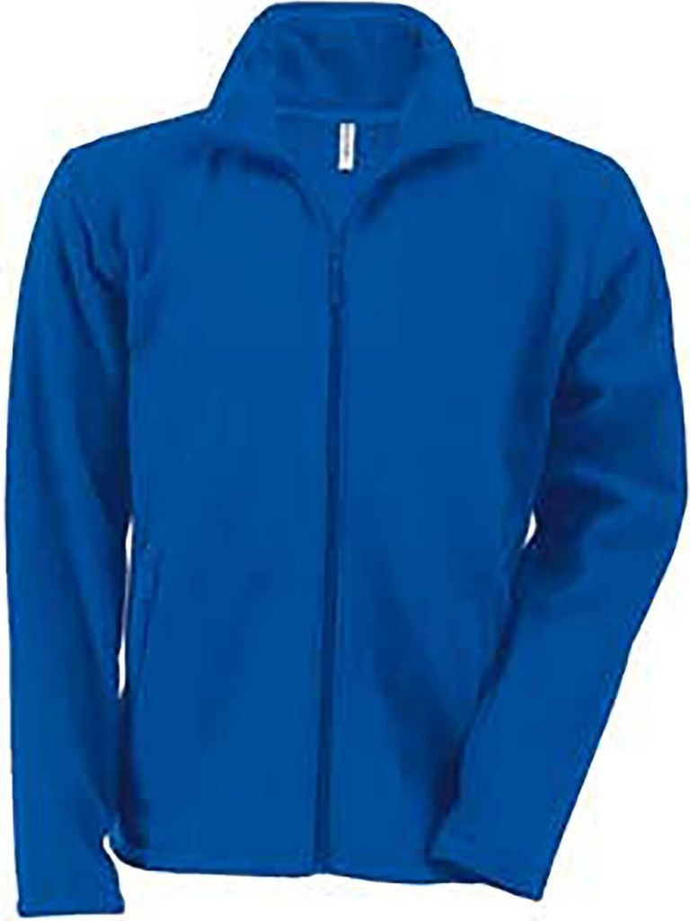 Kariban Herren Fleece Jacke Micro Fleecejacke Winterjacke Windjacke, Größe:M, Farbe:Royal Blue