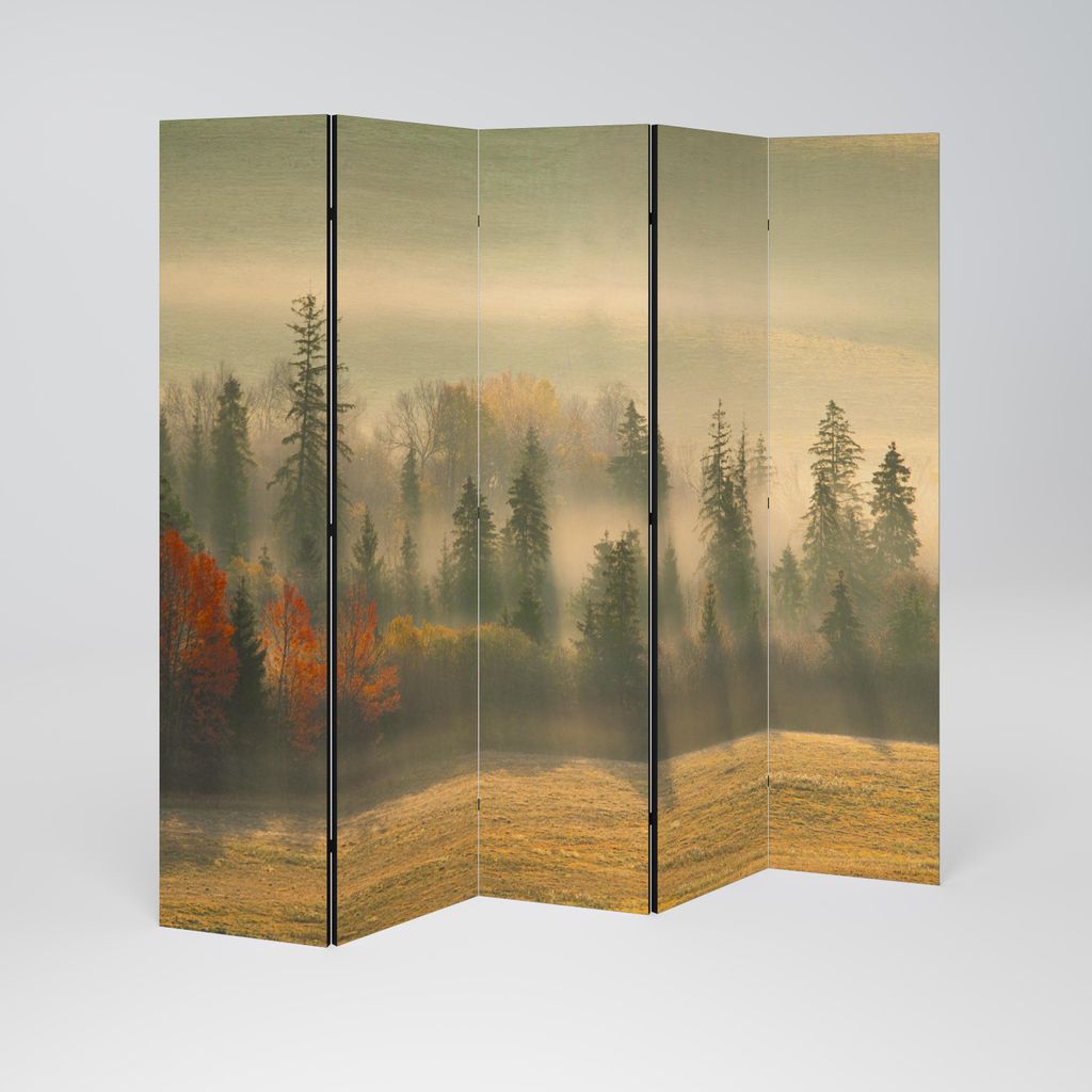 SpaceRebels Paravent Raumteiler - 5-teilig Raumtrenner, Druck 1-Seite - Raumtrenner - Trennwand Wohnung - Room Divider - Spanische Wand Deko Modern...