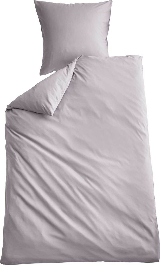 Bettwäsche Set Microsatin »Berlin« BxL 135x200 cm Stein Produktbild 