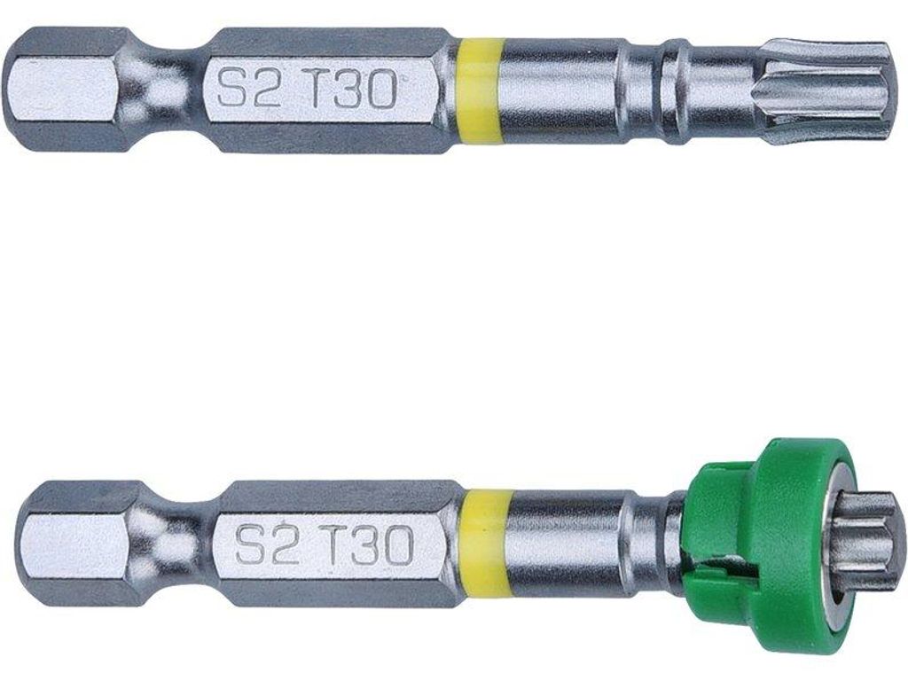 Fortum Bits (4741487) Bits 2er Set TORX mit Magnetkappe, T 30x50mm, S2