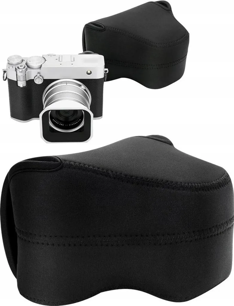 Étui en Néoprène Souple Anti-Choc pour Fujifilm GFX 100RF Noir Mat