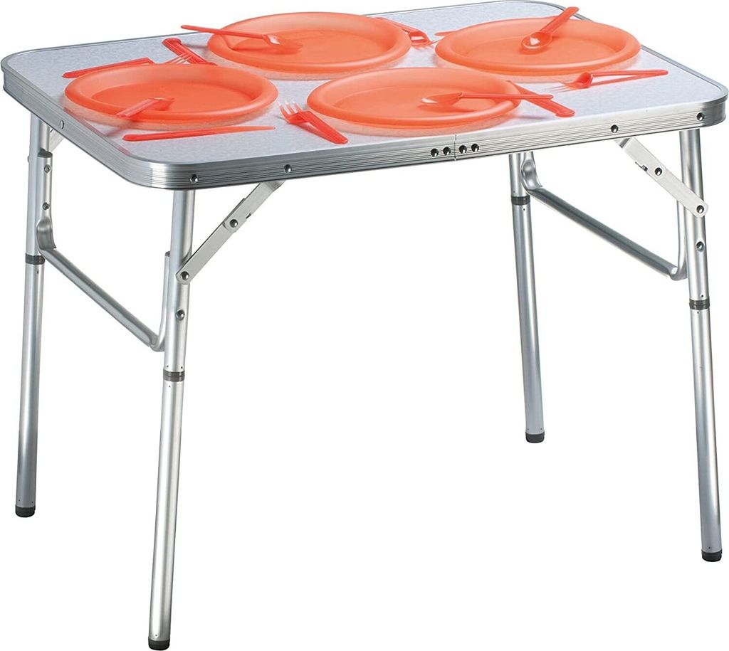Campingtisch klappbar mit Tragegriff Alu L75xB55xH60cm Produktbild 