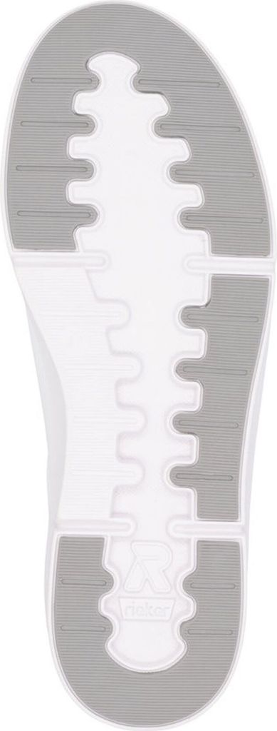 Rieker Damen Sneaker Court Slipper Reißverschluss und lose Soft Einlage 41906, Größe:38 EU, Farbe:Weiß