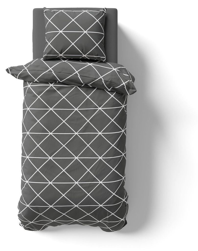 3-tlg Renforcé Design Bettwäsche 200x200 + 2x 80x80 cm Produktbild 