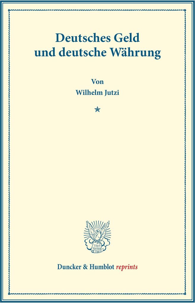 Deutsches Geld und deutsche Währung
