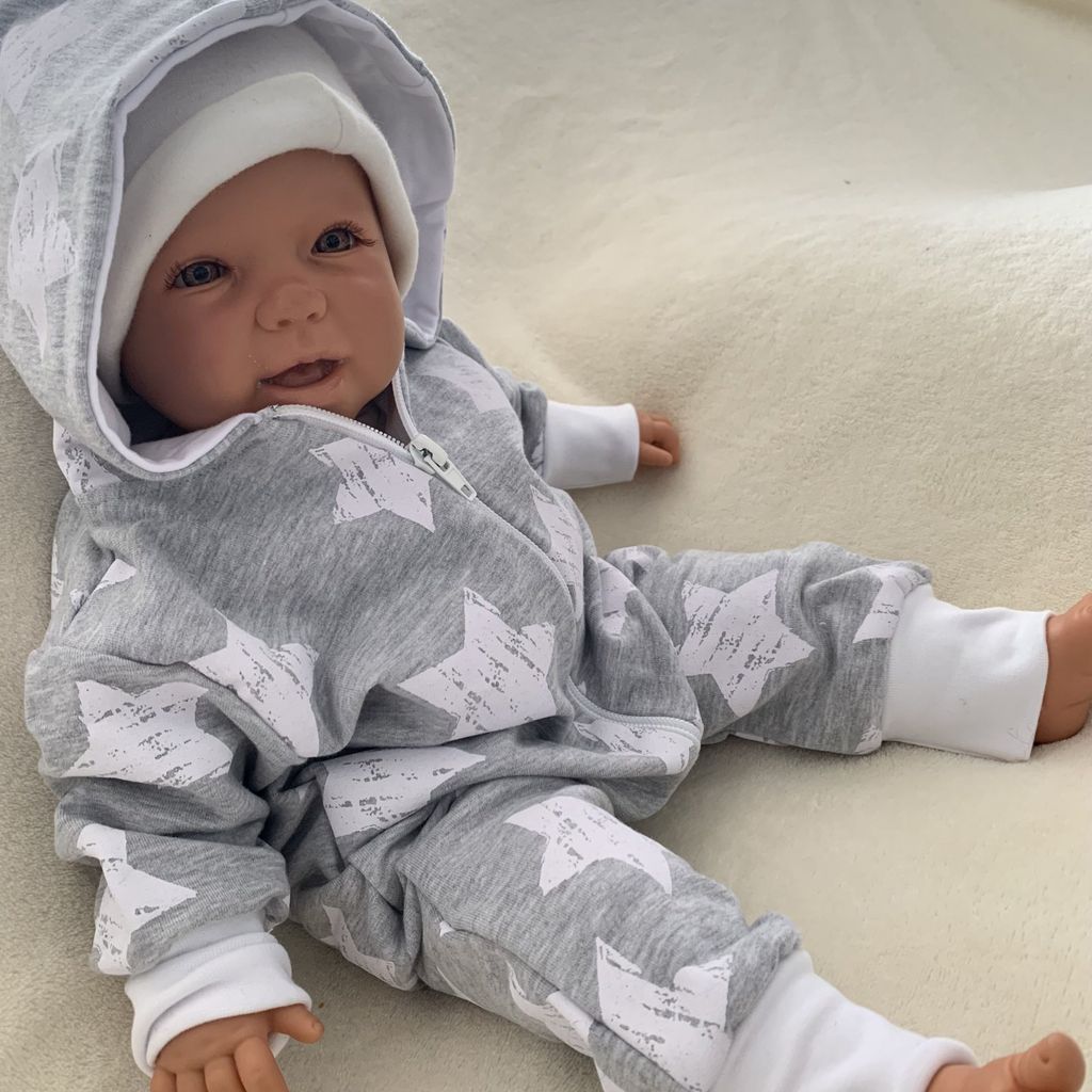 Baby Mädchen Jungen Langarm Strampler Body Overall Einteiler Schlafanzug Outfits