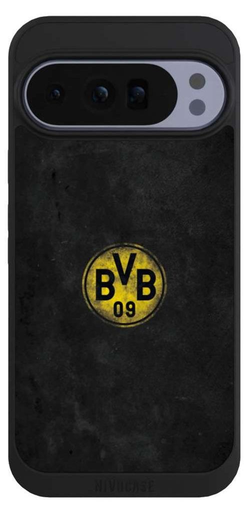 NIVOCASE Handyhülle für Google Pixel 10 Pro XL Hülle NIVOpure Case Schwarz BVB Borussia Dortmund Fanartikel