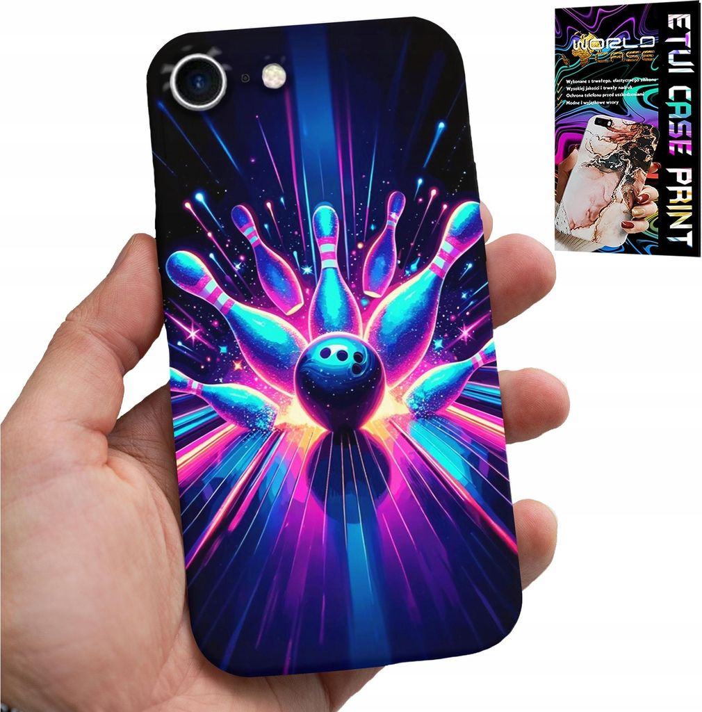 Hülle Für Iphone Se / Se2 - Bowling Strike Cover, Rückseite