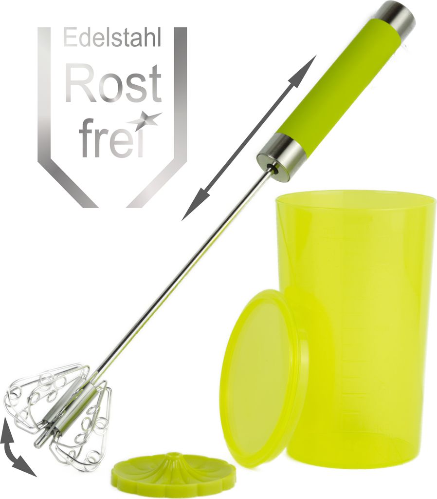 Quirl Schneebesen Milchaufschäumer manuell Handmixer Produktbild 