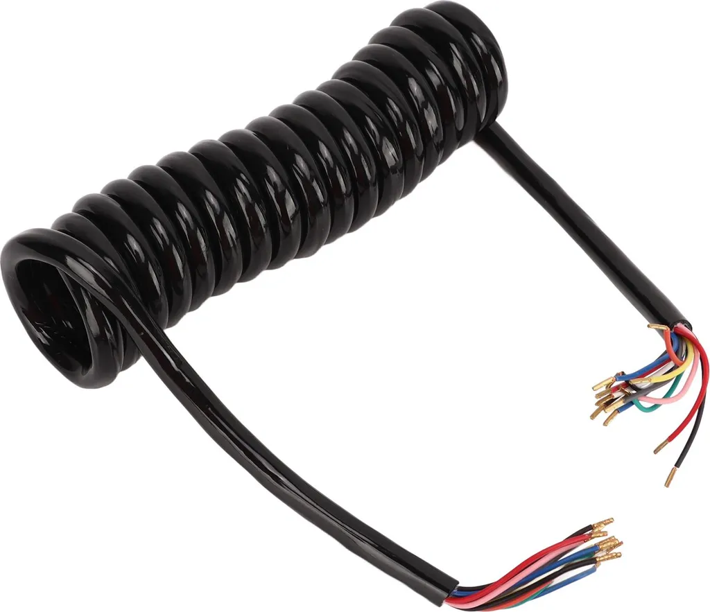 Rallonge Électrique de Remorque 13 Plots Coiled Cable en Cuivre 3m Pro