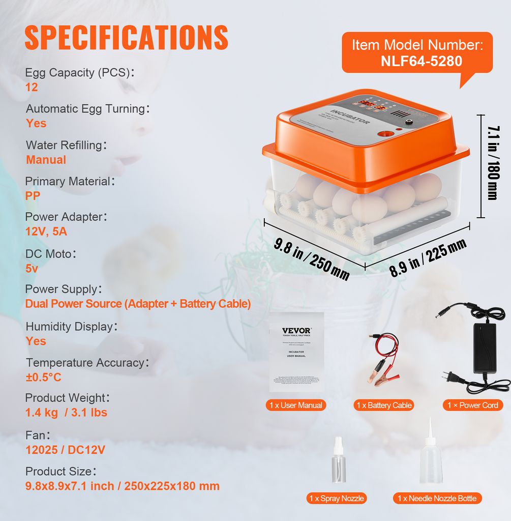 Eier Inkubator Für 10-25 Eier - Automatische Wendung 220V
