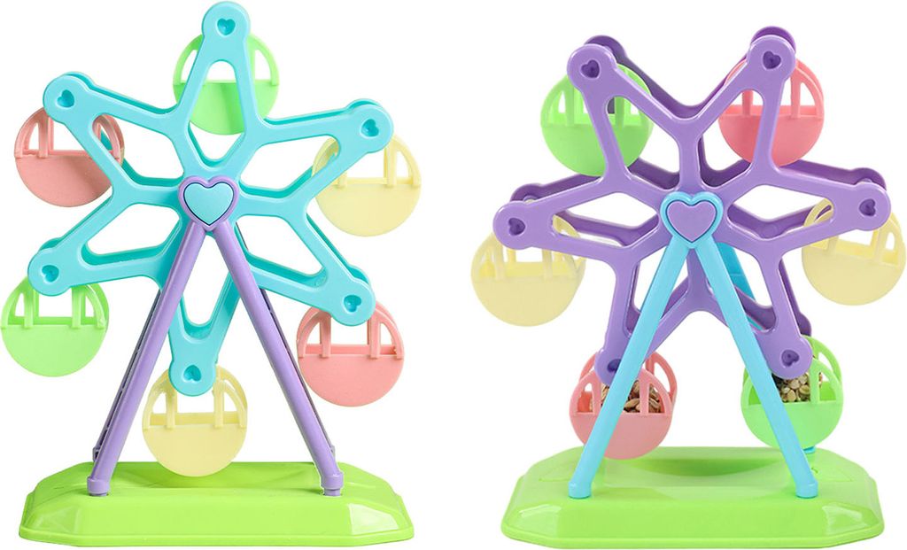 Vogelspielzeug, buntes Futterrad-Spielzeug, Papageien-Futtersuchspielzeug mit 6 Snackboxen, Vogel-Intelligenz-Trainingsspielzeug, Heimtierbedarf