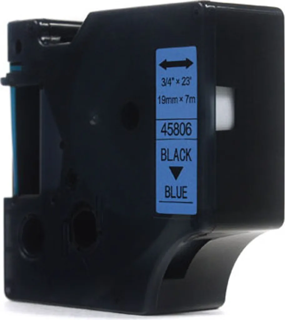 Nastro JetWorld 19mm Nero su Blu Compatibile Dymo D1 45806 S0720860