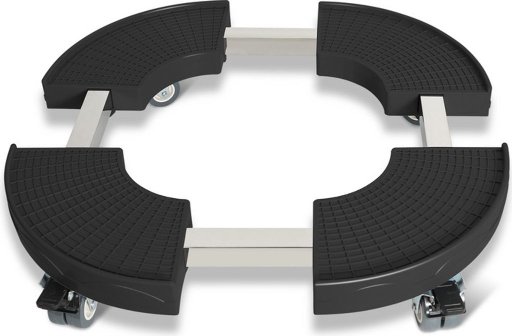 Clanmacy Pflanzenroller Blumenroller Untersetzer Mobiler Schwarz