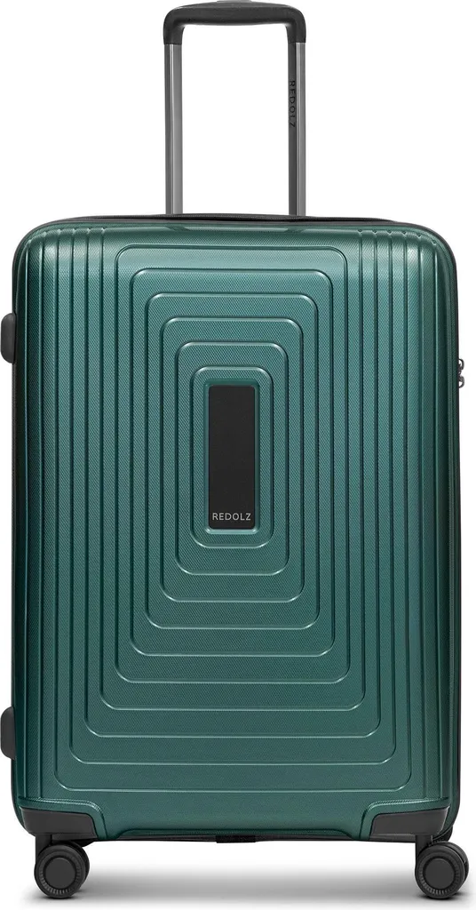 Valise rigide REDOLZ 66cm anti-choc avec serrure TSA vert métallisé
