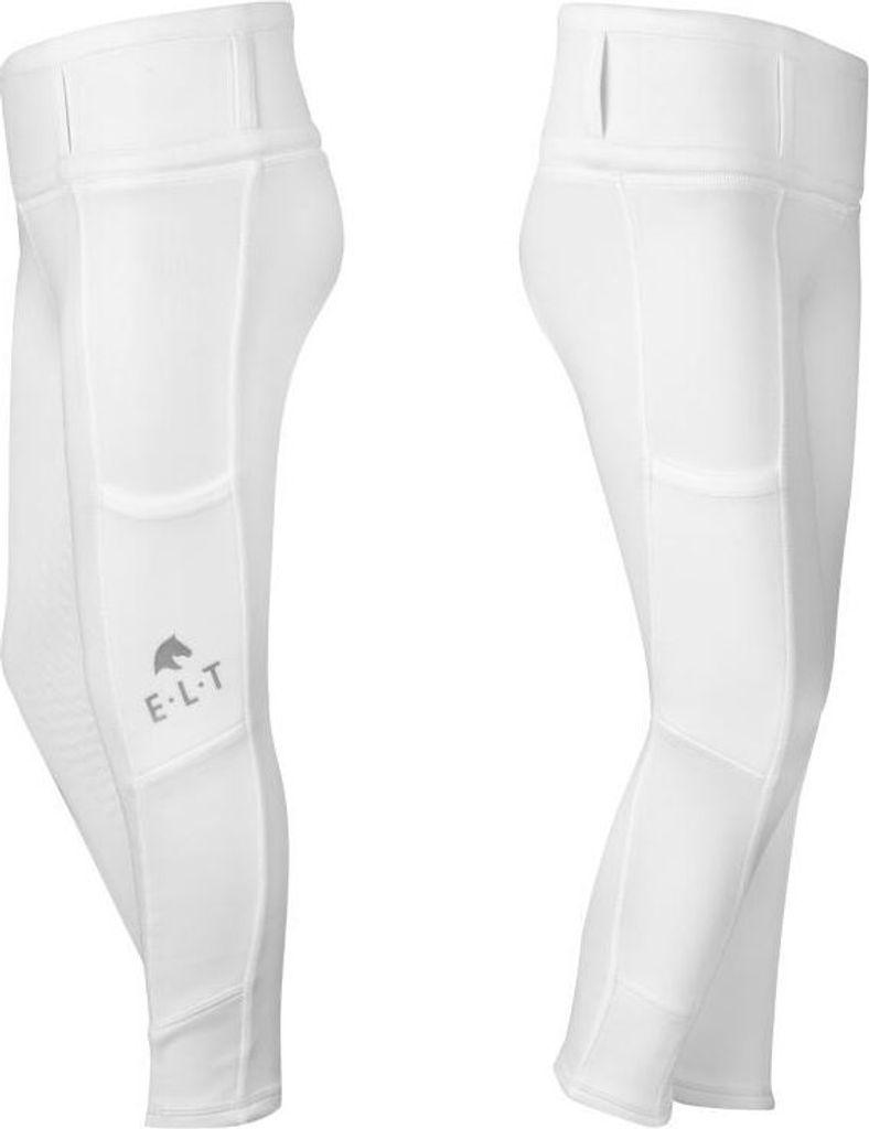 E.L.T Reitleggings Full-Grip Damen Ella Reithose Weiß 128