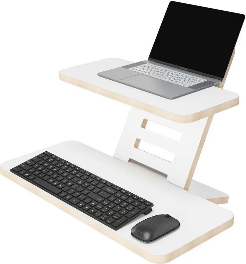 Soulagez votre dos avec l'extension de bureau debout en bois stratifié