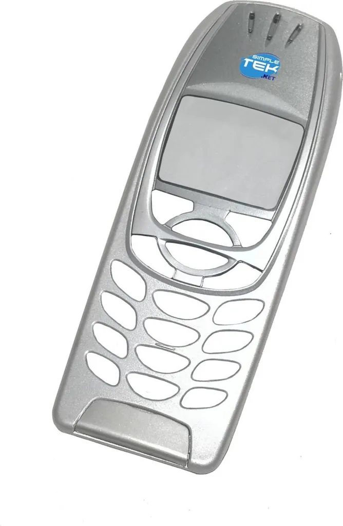 Look Nuovo per Nokia 6310i Cover Anteriore Argento Cornice Premium