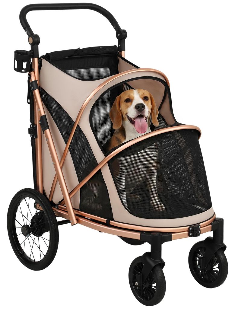 PawHut Hundewagen Faltbar Hundebuggy für mittelgroße Hunde Produktbild 