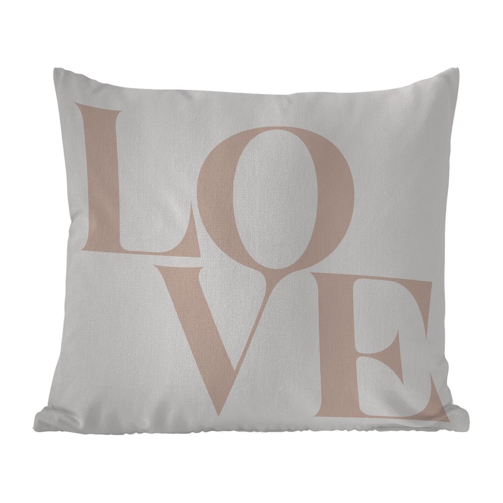 MuchoWow Outdoor Kissen - Text - Zitate - Liebe - 45x45 cm - Wetterfest - Lounge Kissen - Fotokissen - Dekoratives Kissen