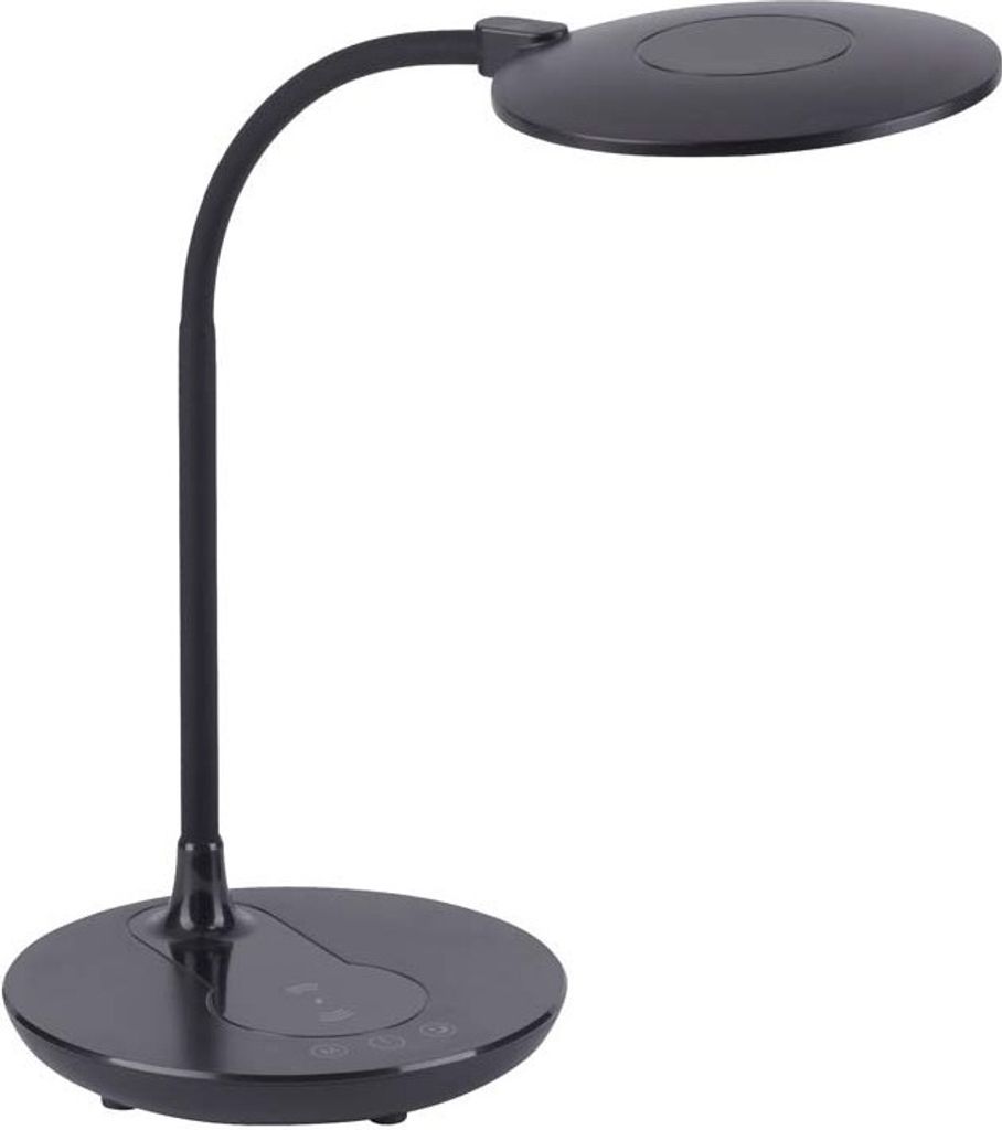 LED Tischleuchte, dimmbar, flexibel, kabelloses Laden, H 53,5 cm