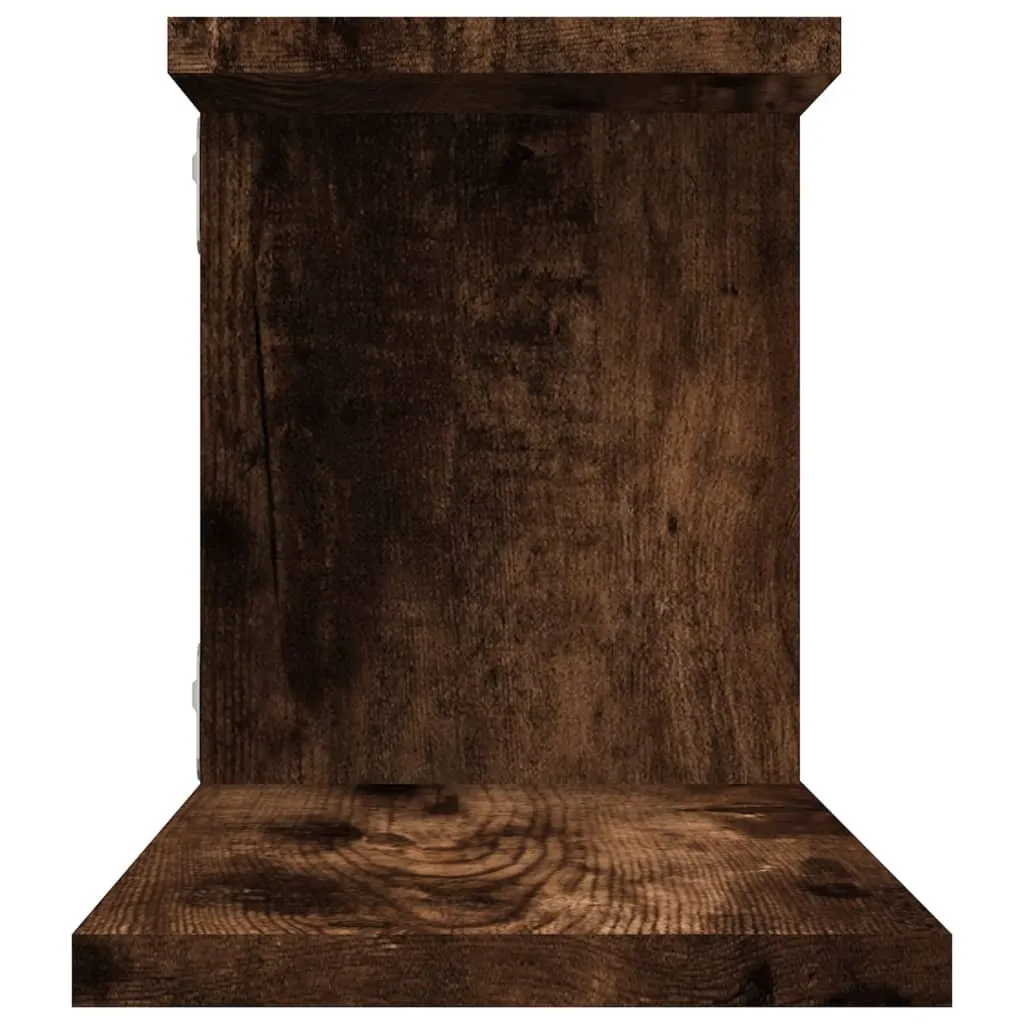 Maison Exclusive Mensola Sospesa Rovere Fumé per TV 125x18 cm - 6