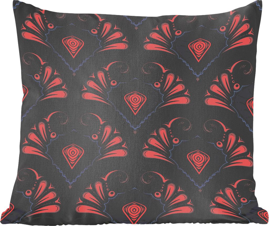 MuchoWow Zierkissen Sofakissen Wohnzimmer Dekokissen 50x50 cm Muster - Abstrakt - Grün - Jahre 20s - Komfort - Sofakissen