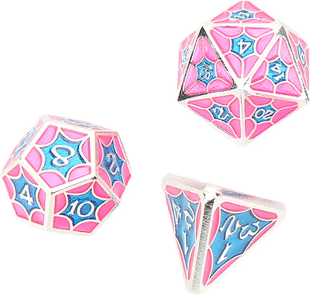 Set 7 Dadi Metallo: Collezione Poliedrica Esclusiva per Gamer